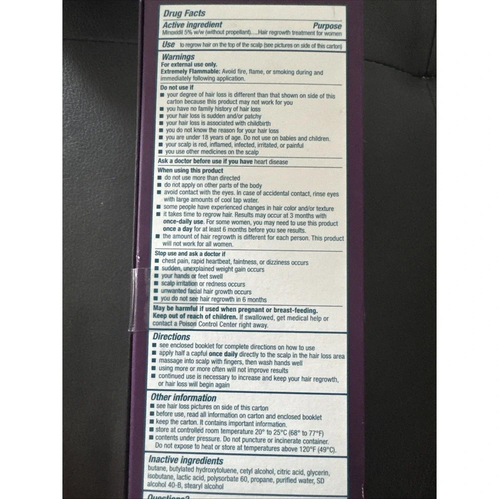 Women's ROGAINE Hair Regrowth Treatment Foam 2 Month Supply